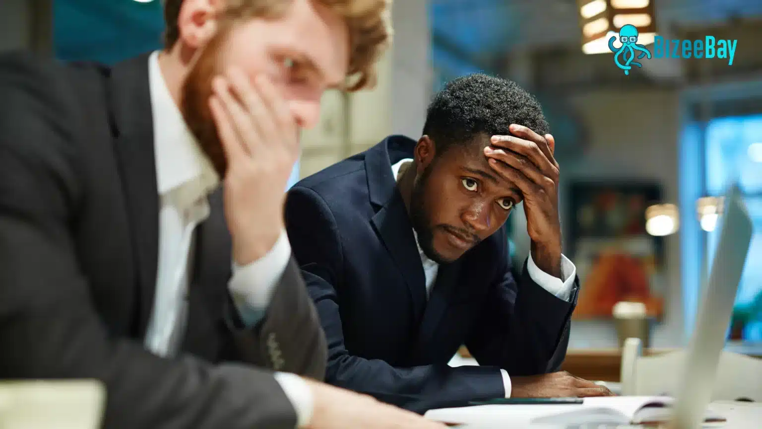 Person stressing without Bizeebay